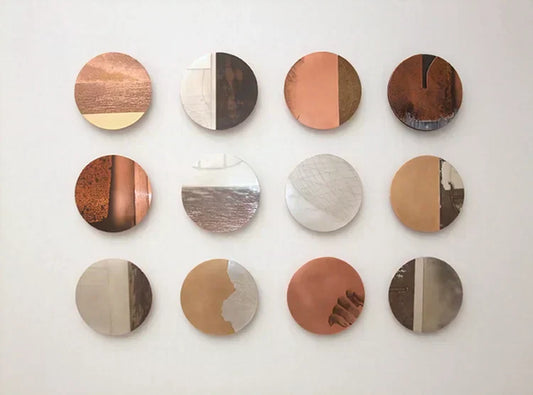 Mixed metals and plating with patinas. 2012-2018