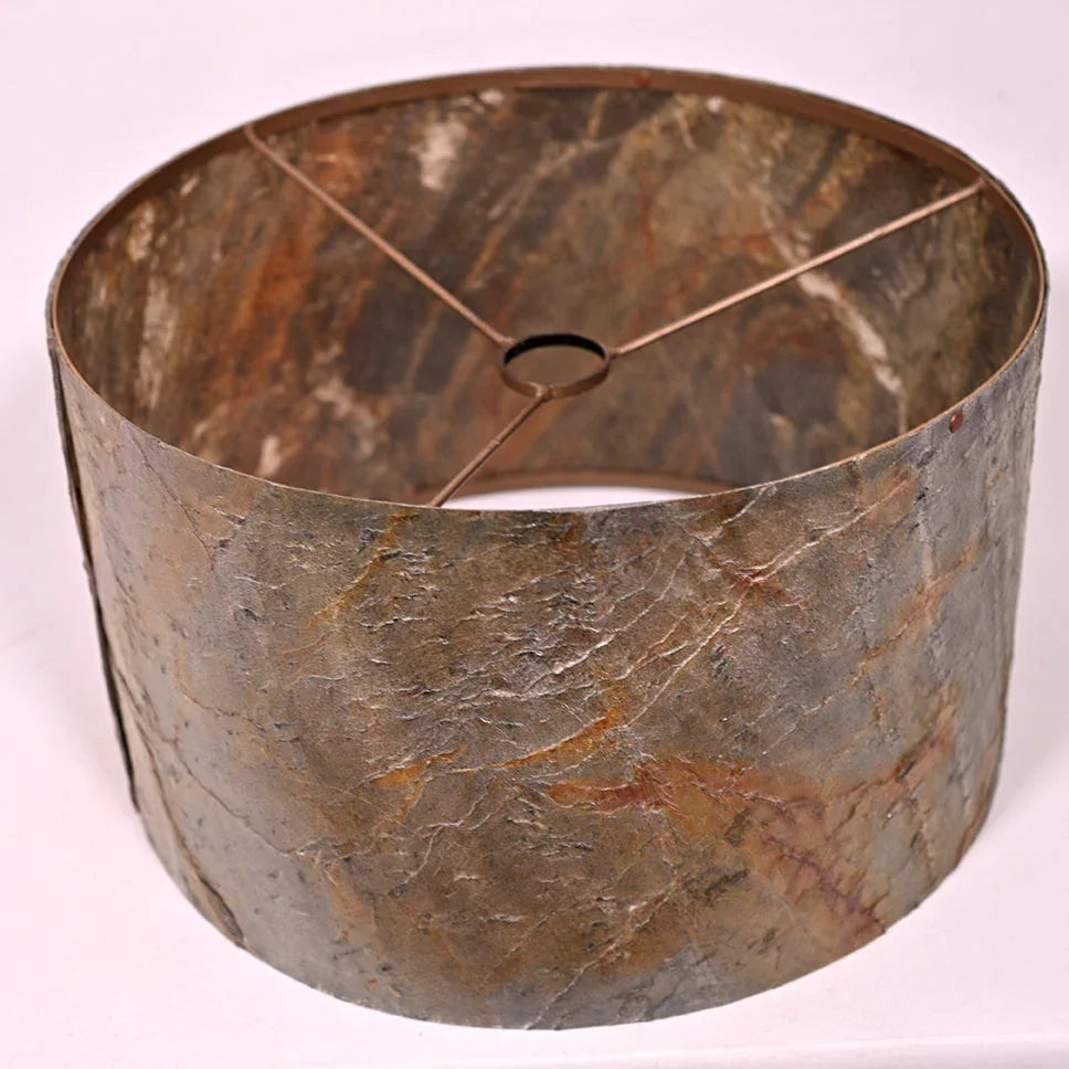 Abat-Jour en Feuille de Pierre Naturelle