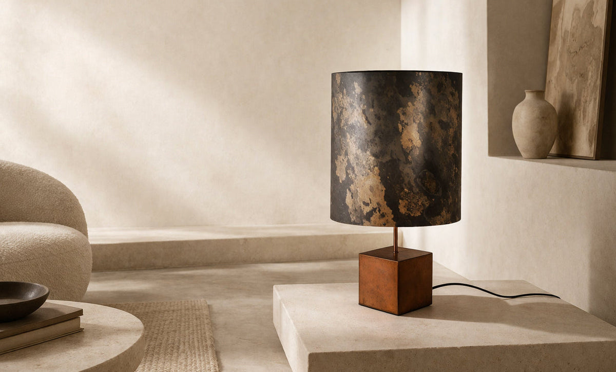 Lampe de la collection Cassini de l'atelier Maus. pièce unique de créateur fabriquée en France