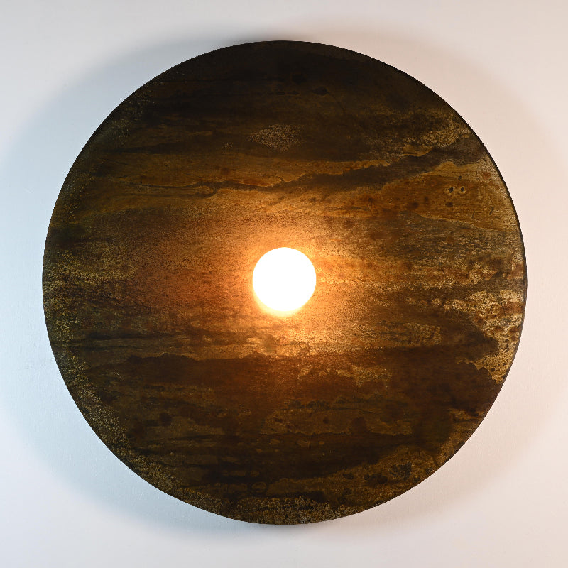 Applique Rovelli Oxydations montrant les variations de couleur uniques de la patine oxydée