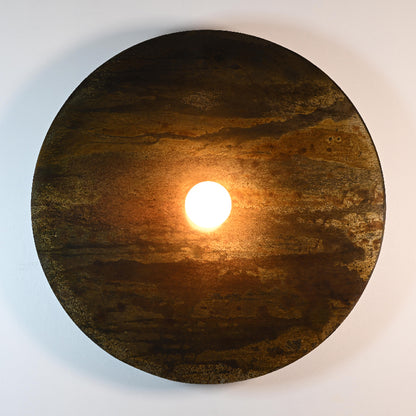 Applique Rovelli Oxydations montrant les variations de couleur uniques de la patine oxydée