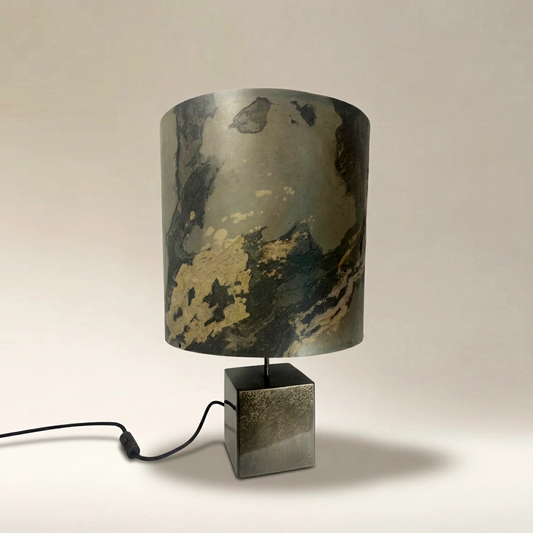 Lampe Cassini Nova en acier et ardoise rustique | Atelier Maus