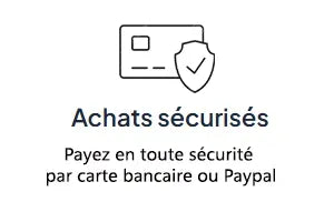 Logo de paiement sécurisé par carte bancaire et Paypal - atelier Maus