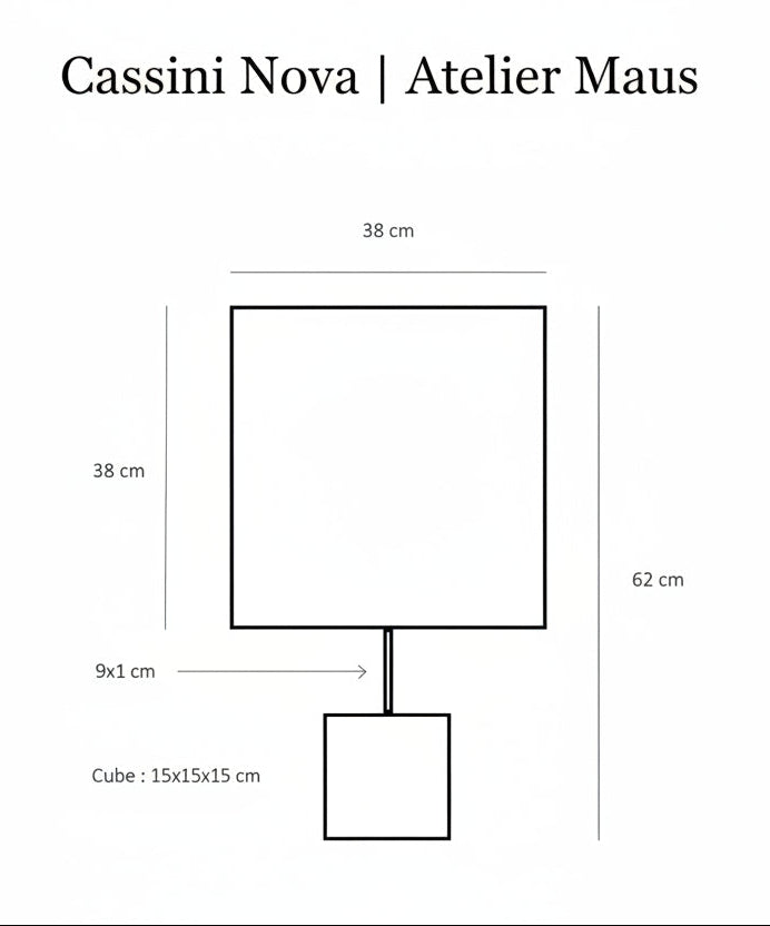 Schéma de la lampe Cassini Nova de l' Atelier Maus