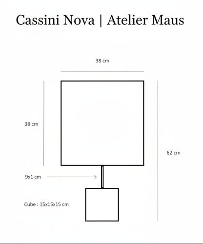 Schéma de la lampe Cassini Nova de l' Atelier Maus