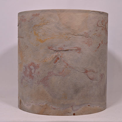 Abat_jour en feuille d'ardoise Blanco vue de face . Atelier Maus