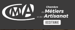 logo du site de la chambre des metiers d'occitanie et lien vers la page de l'atelier Maus